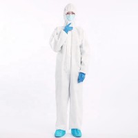 Fast Shipping Unisex Isolation Suit Anti Flu Droplets Hospital Disposable Clothing Coverall In Stock